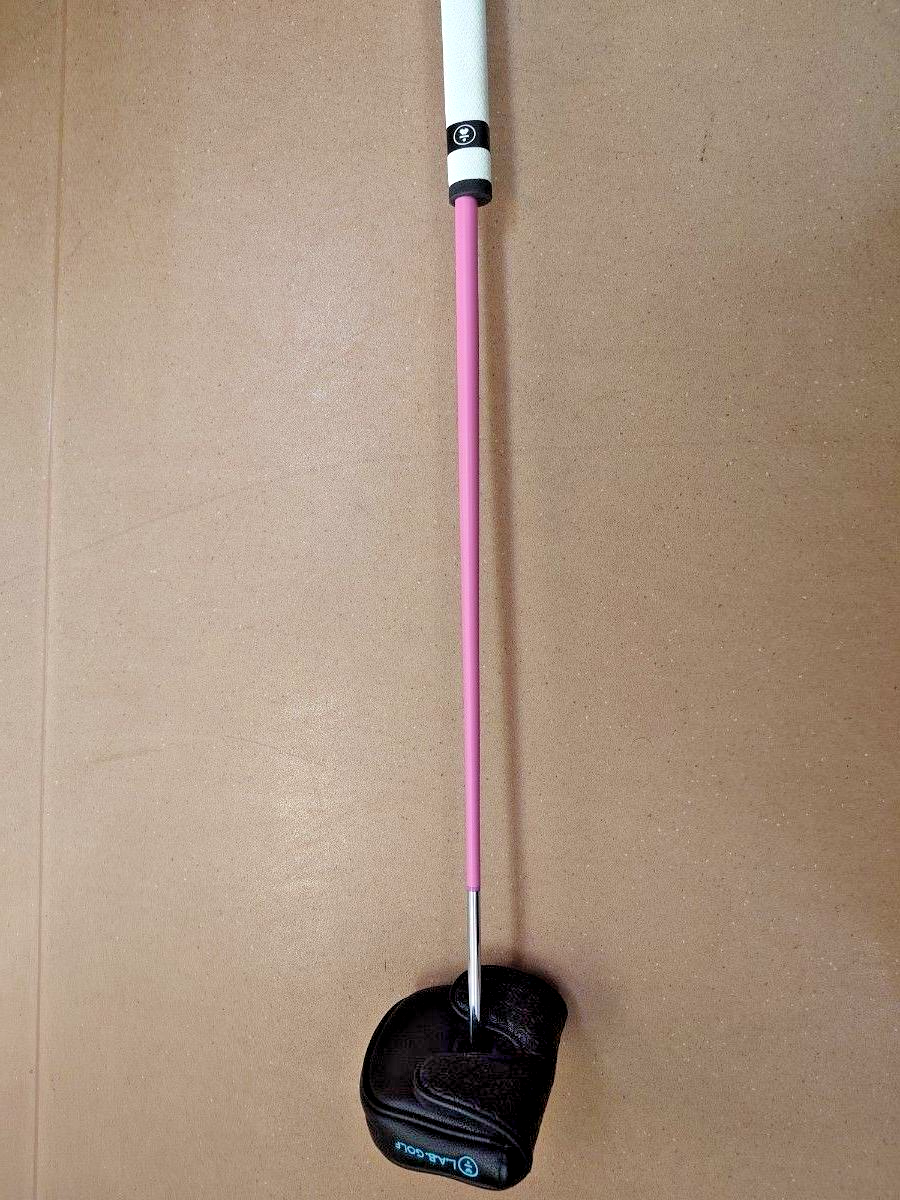 L.A.B. Golf DF 3 Putter Pink 34in Press Pistol 2deg Grip Headcover