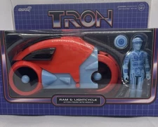 Tron Action Figure With Vehicle !! ( Red )