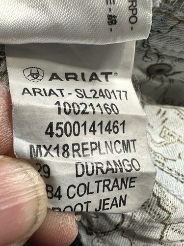 Ariat M4 Shorts Boys 10 Blue Denim Relaxed Western Youth Kids - Picture 3 of 14