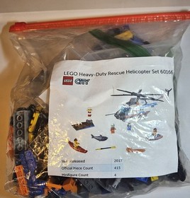 LEGO CITY: Heavy-duty Rescue Helicopter (60166) 100% Complete. No Box Or Manual 