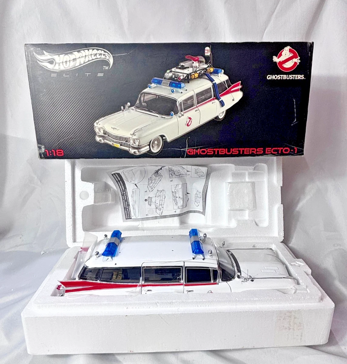 Hot Wheels Ghostbusters Elite 1:18 Scale Diecast Cars, Trucks