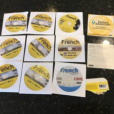 Instant Immersion French Levels 1,2,3 Language Learning Software win/mac