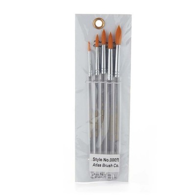 ATLAS BRUSH CO. 800R Taklon Rundes Set, 5-teilig (US IMPORT)