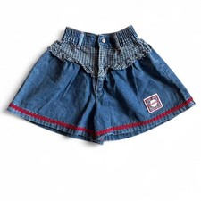 90s Kids Vintage Blue Denim Shorts Americana Cottagecore 6