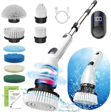 Electric Spin Scrubber, Full-Body IPX7 Waterproof Bathroom Scrubber with Power L