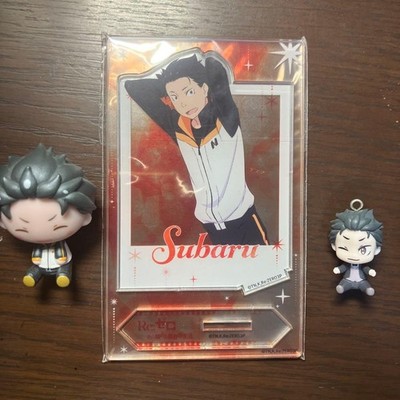 Subaru Figure & Acrylic Stand Set from Re:Zero  1 Acrylic Stand, 2 Figurines