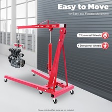 2 Ton Folding Engine Hoist Hydraulic Cherry Picker Shop Crane Hoist Lift 4400lbs 2 Ton Folding Engine Hoist Hydraulic Cherry Picker Shop Crane Hoist Lift 4400lbs