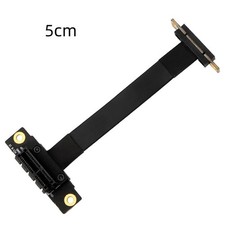 PCIE X1 Riser Cable Dual 90 Right Angle PCIe 3.0 x1 to x1 Extension Cable