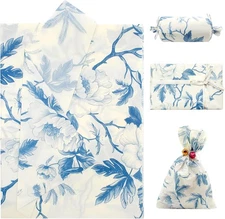 Floral Tissue Paper 20x29 Inch - 20 Sheets Decoupage Craft Paper for Gift Wra...