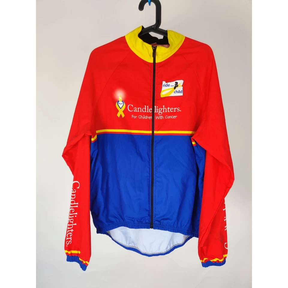 Chaqueta de ciclismo Primal Candlelighters para hombre manga larga talla L azul/rojo - Excelente Foto 4 de 4