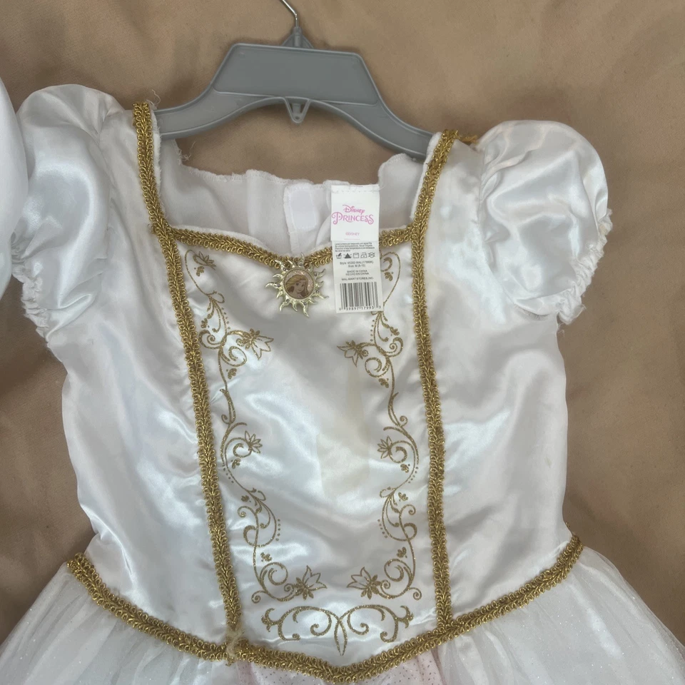Disney Rapunzel Wedding Dress Costume Tangled Ever After Child Size 8-10 - Image 2 of 4
