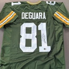 Josiah Deguara Autographed Signed XL Custom Packers Jersey-Beckett Witnessed