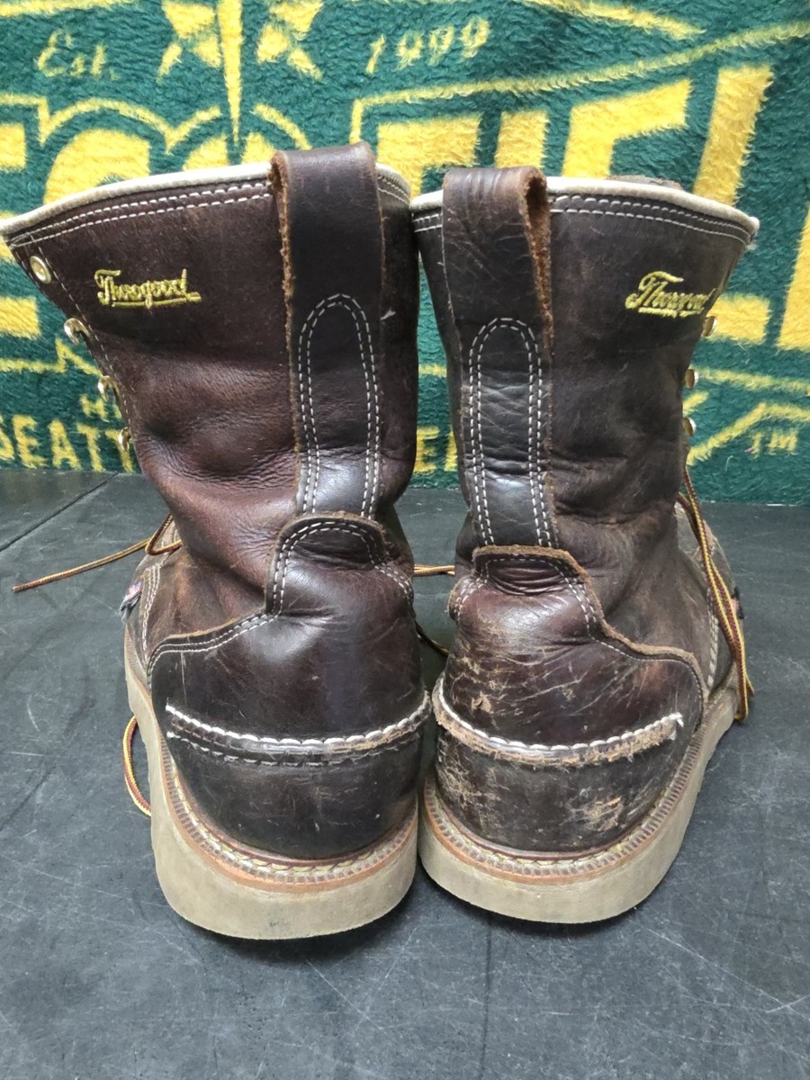 Thorogood Brown Leather Work Boots ASTM F2892-18 EH 10.5 2E 814