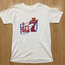 Vintage 80's Seagram's 7 Crown Whiskey T Shirt Size L Made In USA Single Stitch