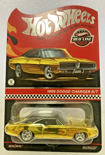 2022 Hot Wheels 1969 Dodge Charger R/T New w/Case RLC Red Line Club Real Riders