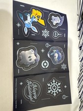 Pokemon Holiday Sticker Sheets - Lot Of 88 Sheets Total