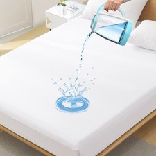 Twin XL Waterproof Mattress Protector for Dorms. Noiseless, Breathable, and M...