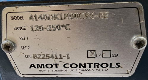 ×2pcs Amot Controls 4140DK1H00CK6-EV / EE Temperature Switch 120-250°C - Picture 7 of 12