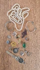 Mixed Lot Vintage Costume Jewelry Misc. necklace earrings rings pins bracelets