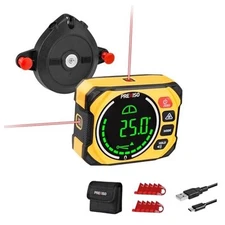 PREXISO Medidor de ángulo digital 3 en 1 magnético con nivel láser, nivel 