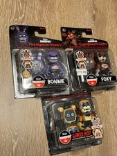 Juego de 3 FNAF Funko Snaps Glamrock Freddy Bonnie Foxy