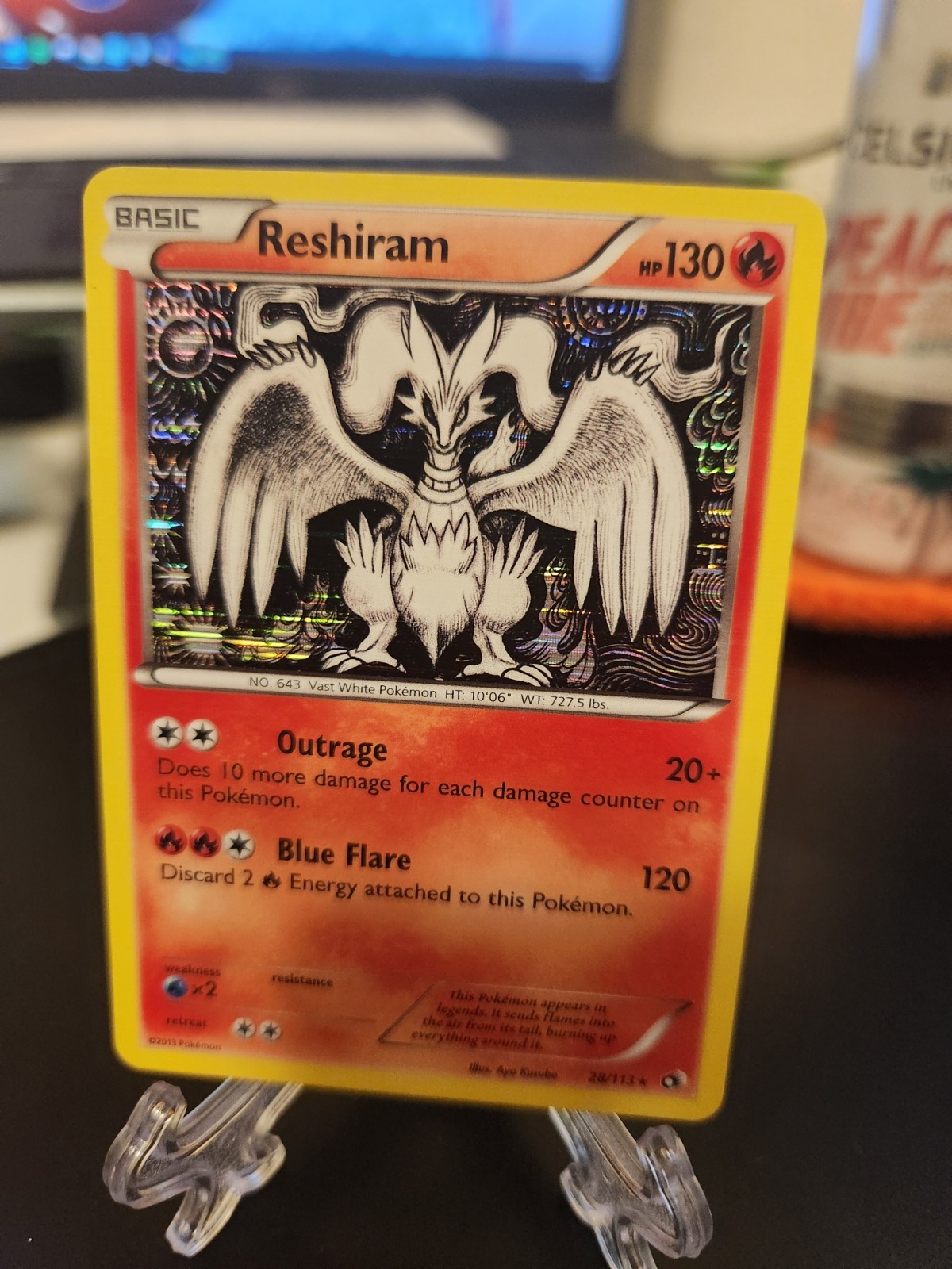 Reshiram 28/113 Legendary Treasures Holo