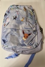 Bioworld Pokemon Eevee Eeveelutions Dark To Light Purple Wash Backpack New