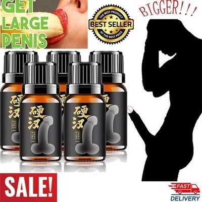 1~5x Men Massage Enlarger & Male Growth Oil Faster Enhancement Enlargement 10ml
