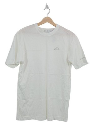 Kappa Herren T-Shirt weiß Gr. elm Casual Baumwolle Logo