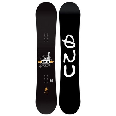 GNU Facts Men's All-Mountain Snowboard, 156cm Wide MY26