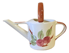 Vintage Franciscan Apple Ceramic Water Watering Can Made In Portugal