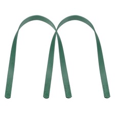 Leather Bag Handle, 2Pcs 23.6" l 1/16" W Leather Purse Strap, Dark Green
