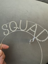 Headband Bride Squad Rhinestone