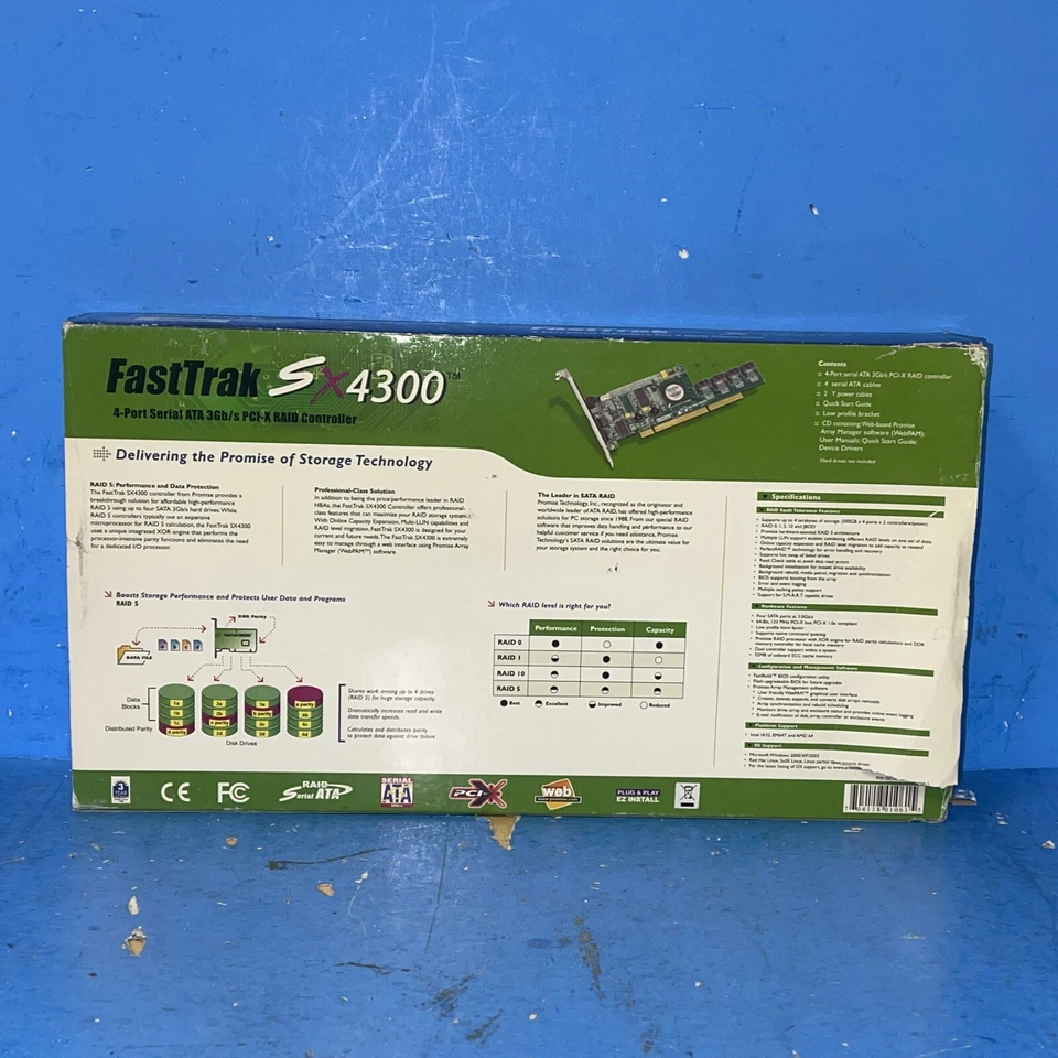 PROMISE FASTTRAK SX4300 KONTROLER SATA 3Gbps PCI-X - Image 2 of 2