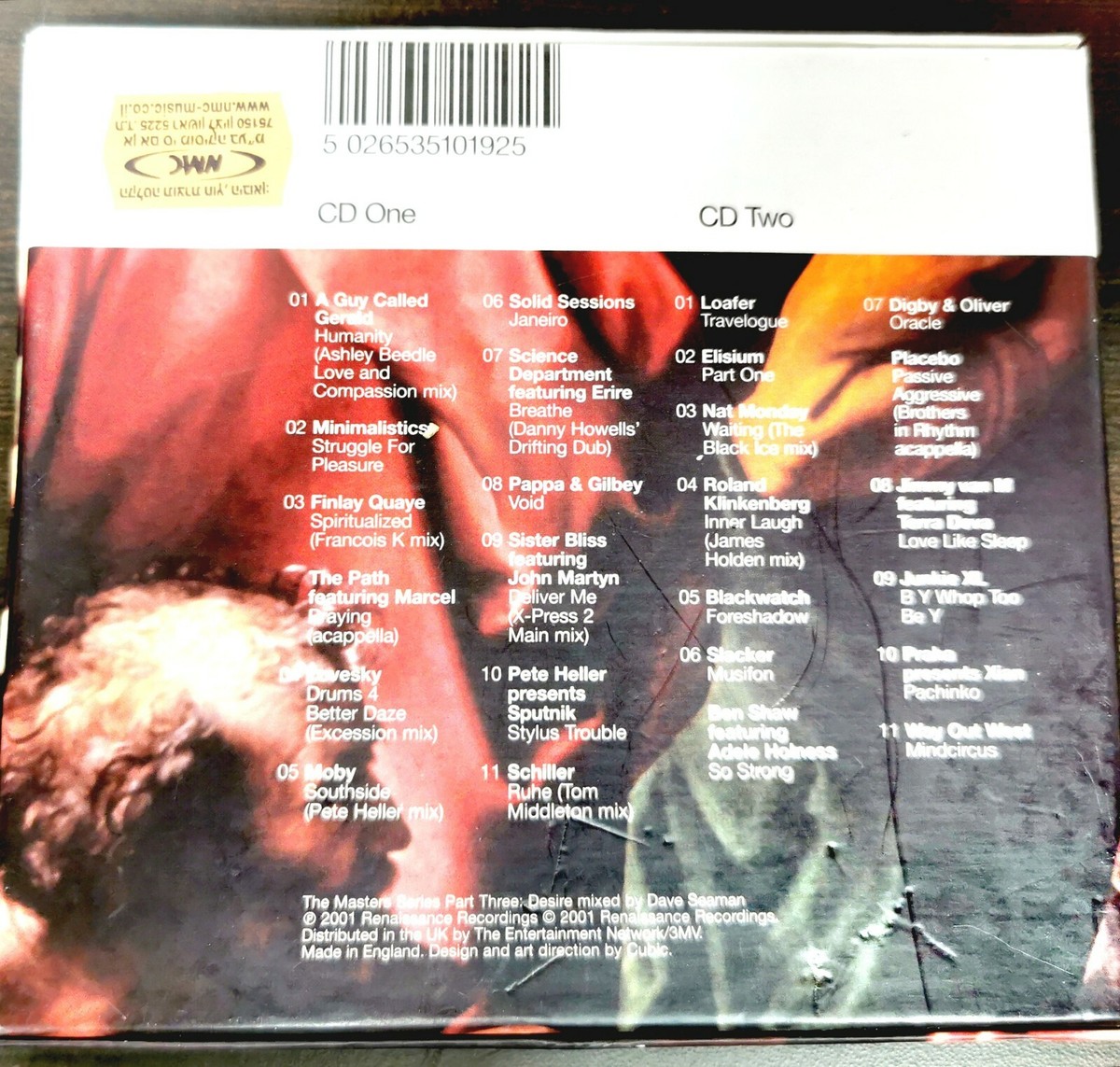 Renaissance: Desire by Dave Seaman (CD, Apr-2001, Renaissance) for