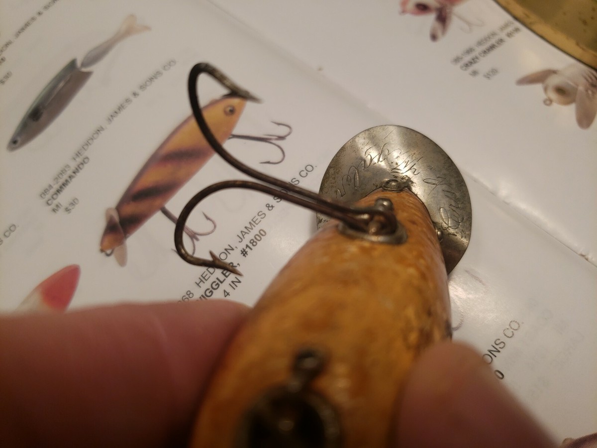 Antique 1920 Heddon Baby Crab Wiggler 3 1/8 Antique 1920 Heddon Baby Crab Wiggler 3 1/8