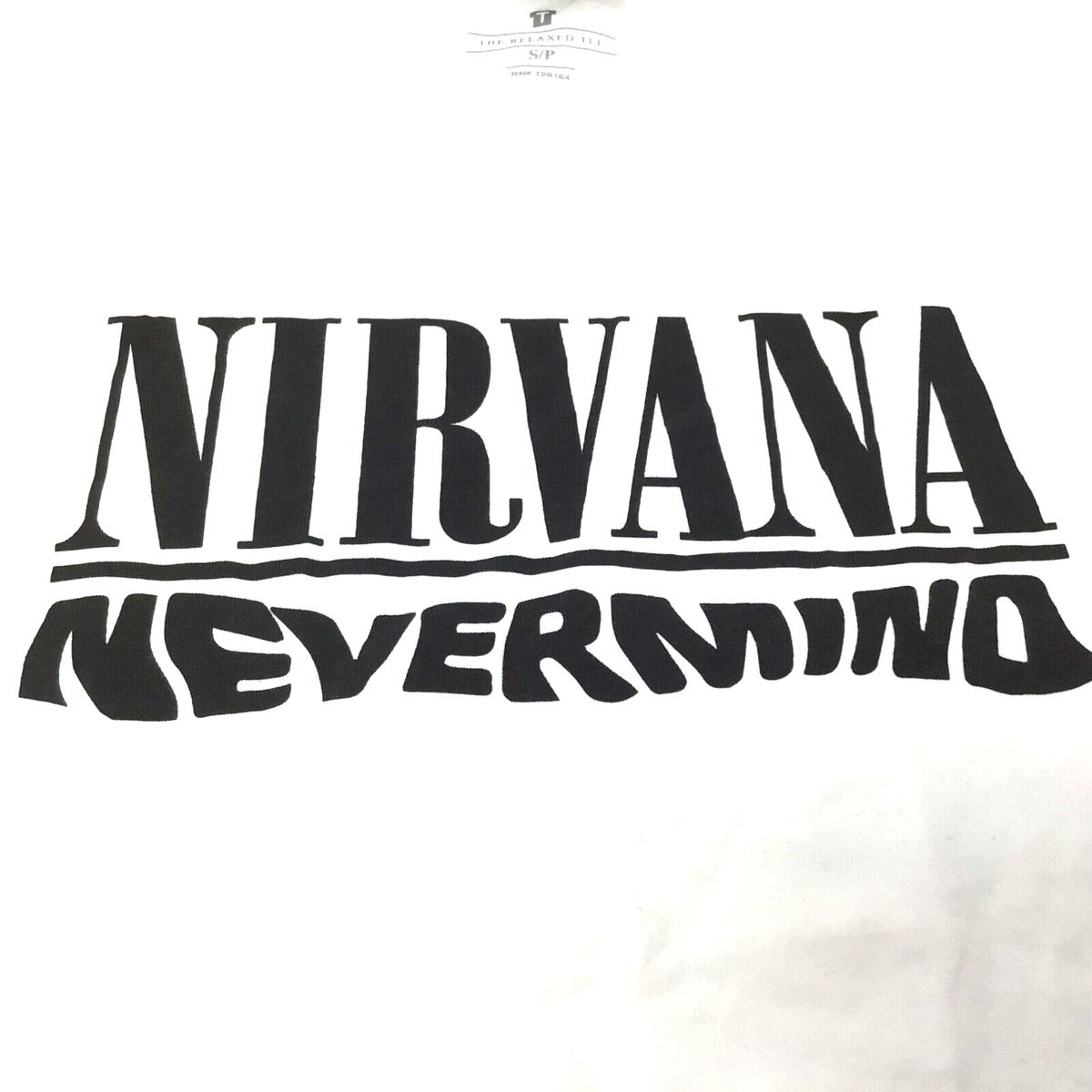 Nirvana Nevermind White and black T shirt s/p new | eBay