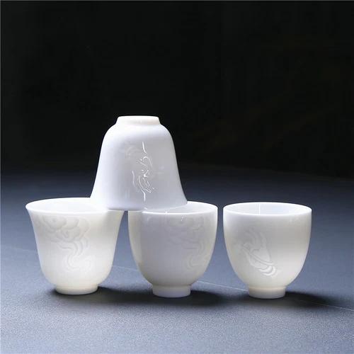 Dehua Weiß China Porzellan Teetasse Meister Tassen Tee Kreativ Kung Fu Teetassen - Bild 4 von 18