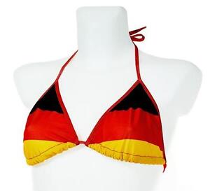 Bikini Oberteil Deutschland Fanartikel Sport Strand Schwimmen WM EM 
