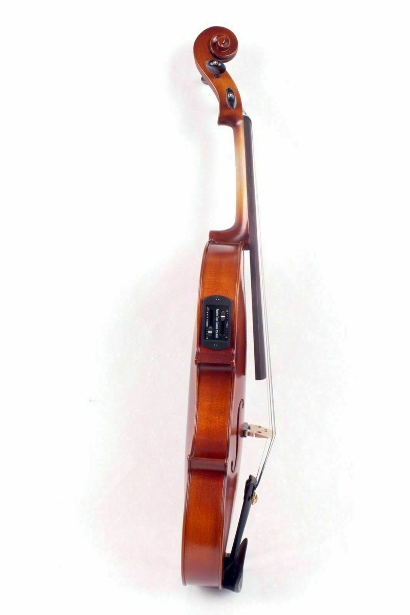 Solid wood Guarneri style 4 strings electric & acoustic viola 16