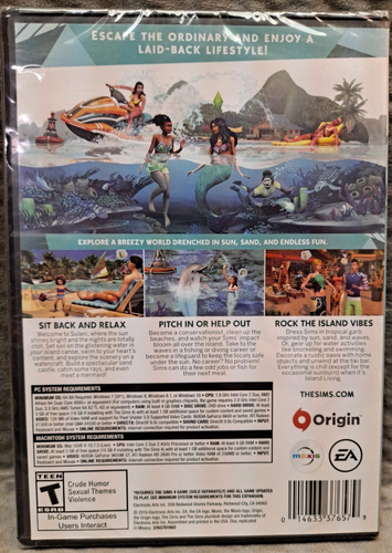 The Sims 4 Island Living Expansion Pack PC MAC WIN - Brand New - SEALED - Picture 2 of 3