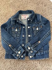 100 Authent New 178 Boys Girls S True Religion Designer Jean Jacket Dark Jimmy