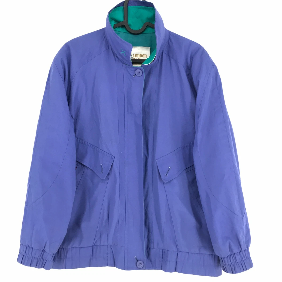 LONDON FOG Vintage Blue Jacket Coat Size EU 32 UK 4 US 2 eBay
