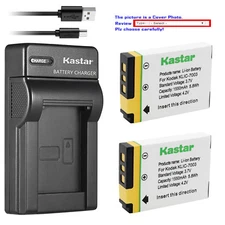 Kastar Battery Slim Charger for Kodak KLIC-7003 & Kodak EasyShare M381 Camera