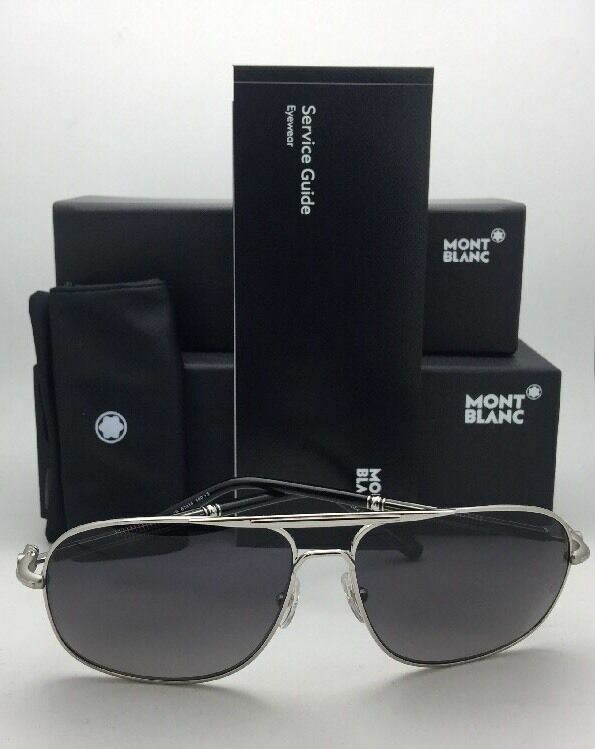 New MONTBLANC Sunglasses MB 513S 16B 61-14 140 Palladium Aviator w