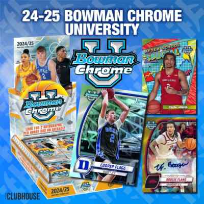2024-25 Bowman Chrome University Basketball (Pick A Card)