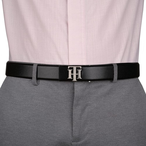 Tommy Hilfiger Cinturón de Cuero para Hombre (Negro L) 1 Pieza - Imagen 3 de 7