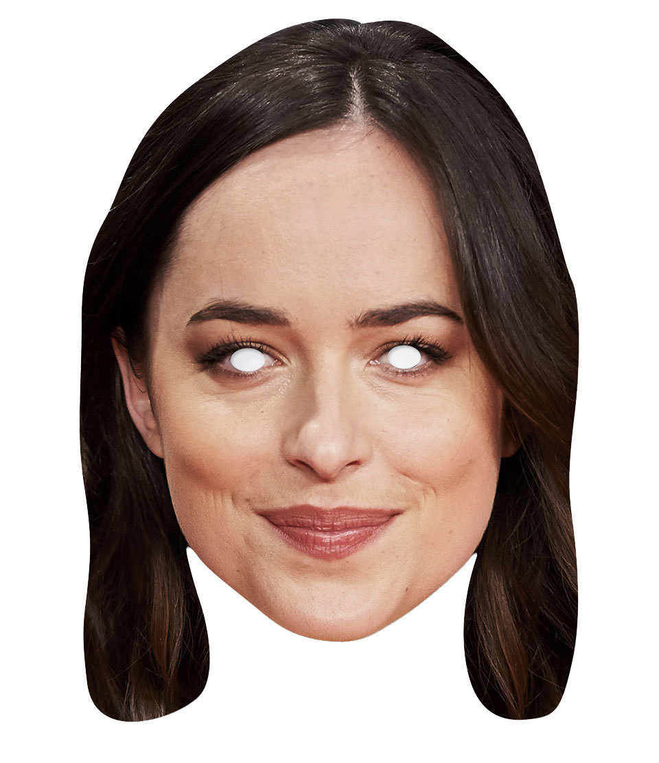 Dakota Johnson Single 2D Card Party Face Mask American Actress