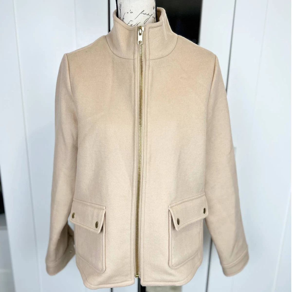 Wool Blend Zipped Jacket