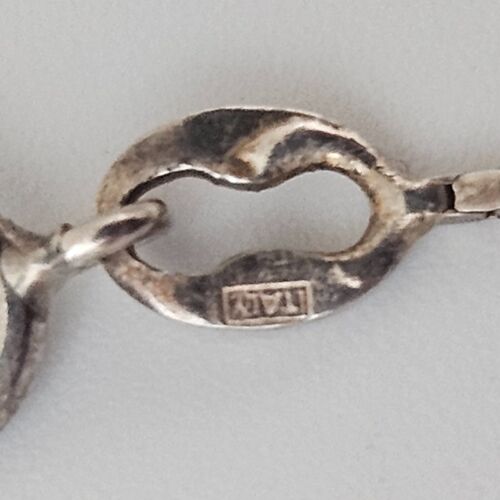 Collar colgante vintage figurativo gato 3D hinchado plata esterlina 24" - Imagen 10 de 13